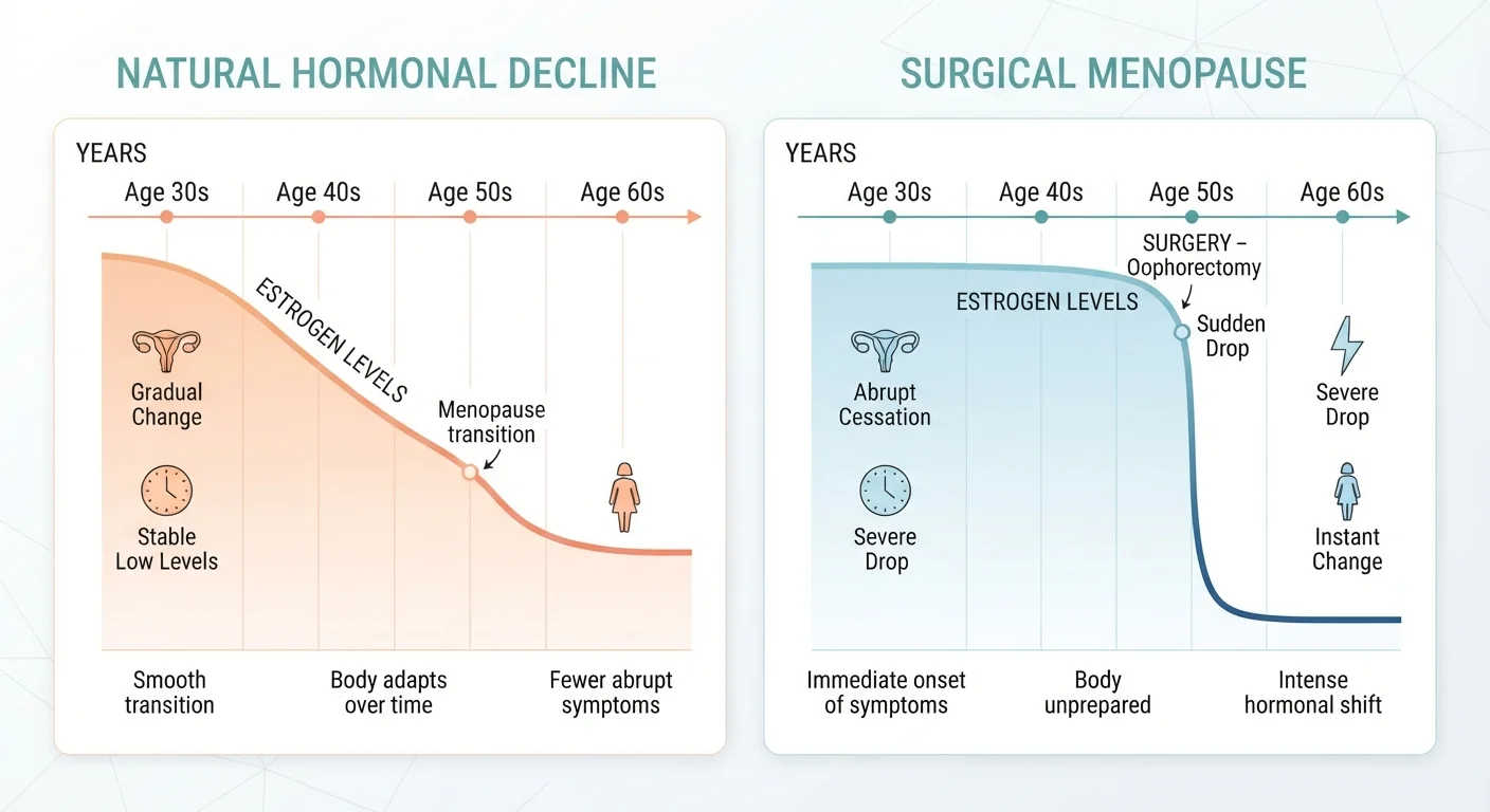 Natural Menopause vs Surgical Menopause: How the Hormonal Experience Differs